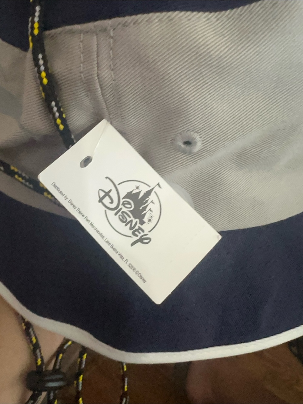Disney Cruise Line Two-Tone Bucket Hat in Navy & Light Gray NWT - Picture 3 of 10